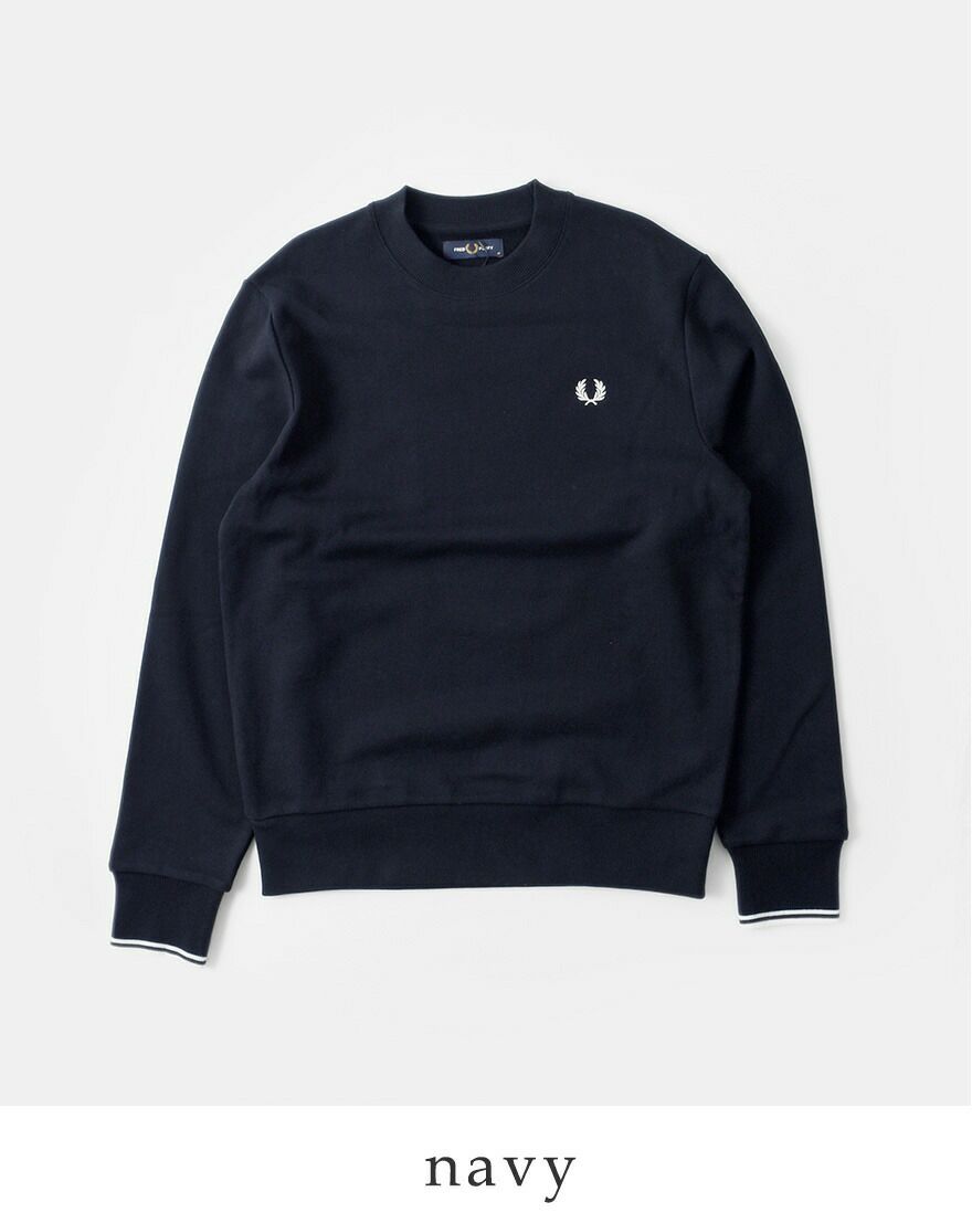 FRED PERRY フレッド ペリー コットン クルーネック スウェット シャツ 