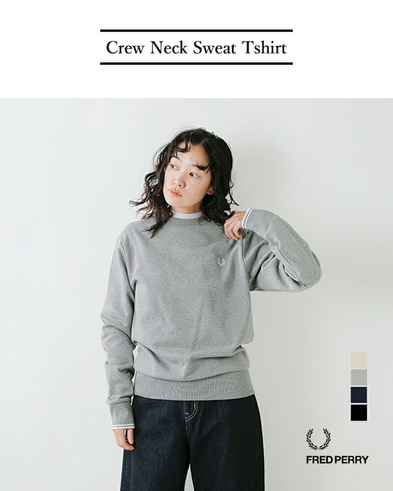 FRED PERRY フレッド ペリー コットン クルーネック スウェット シャツ 