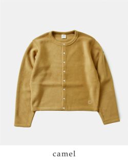 お値下げしました。美品オーシバル◆ 裏フリースクルーネックカーディガン ORCIVAL オーチバル オーシバル フリース クルーネック
