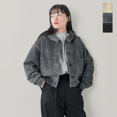 Sisii シシ スエードショートワーク ジャケット “SHORT WORK JACKET” 127s-om-mn 2024aw新作 レディース【サイズ・カラー交換初回無料】  | Piu di aranciato(ピウディアランチェート)