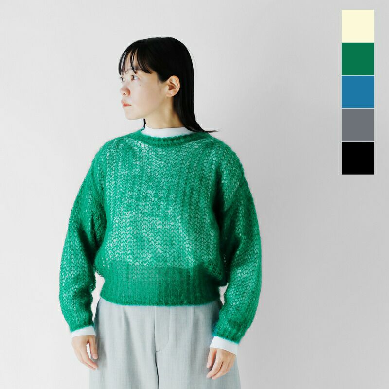 60%OFF】BATONER バトナー モヘア クルーネック ニット プルオーバー 