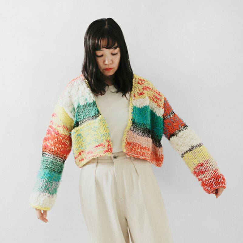 未使用 2024AW イウエンマトフ ハンドニットカーディガン