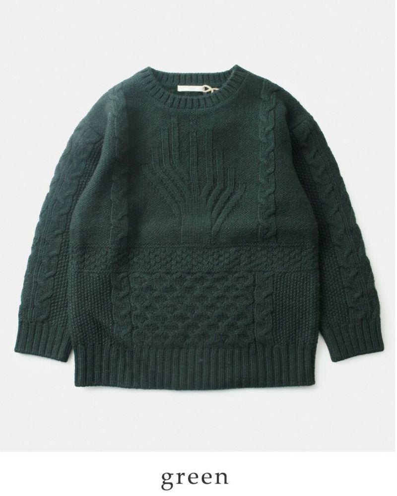 CLOLI クロリ ウール アラン ケーブル セーター “ARAN CABLE SWEATER” cl-n0011-ms 2024aw新作 レディース  | Piu di aranciato(ピウディアランチェート)