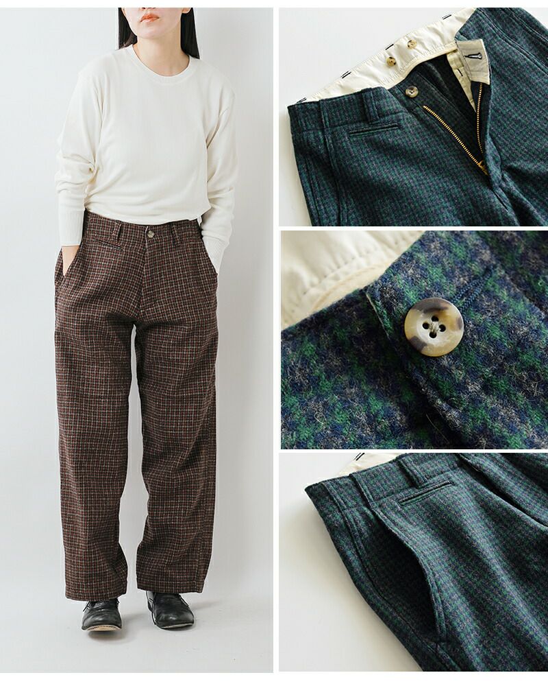 50%OFF】MASTER&Co. マスターアンドコー ガンクラブチェック ウール 