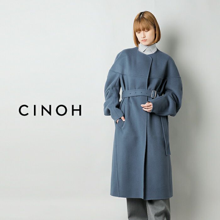 クーポン対象】CINOH チノ ダブルフェイス ドレープスリーブ コート “W FACE DRAPE SLEEVES COAT”  24wco005-yo 2024aw新作 レディース【サイズ・カラー交換初回無料】 | Piu di aranciato(ピウディアランチェート)