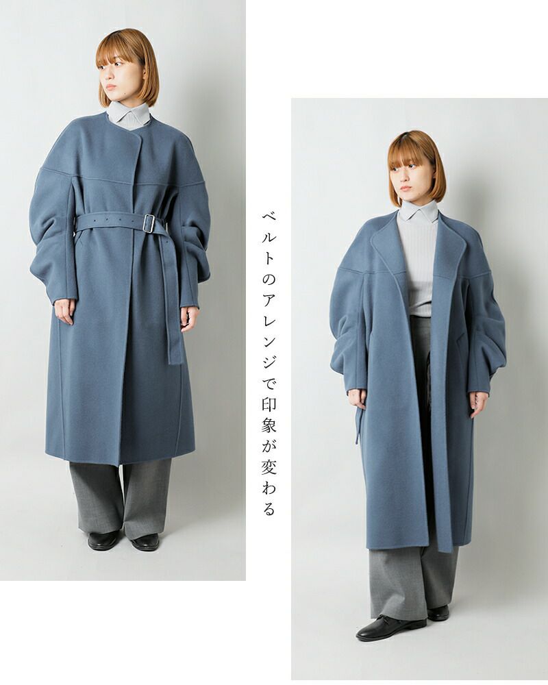 クーポン対象】CINOH チノ ダブルフェイス ドレープスリーブ コート “W FACE DRAPE SLEEVES COAT”  24wco005-yo 2024aw新作 レディース【サイズ・カラー交換初回無料】 | Piu di aranciato(ピウディアランチェート)