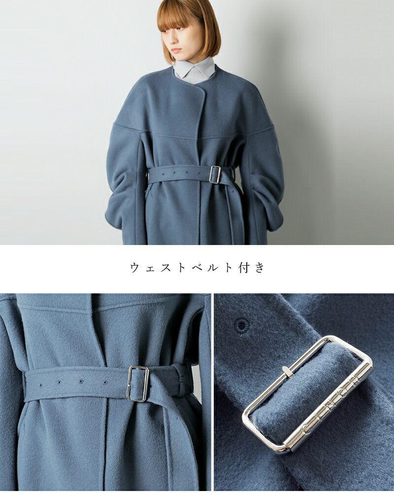 クーポン対象】CINOH チノ ダブルフェイス ドレープスリーブ コート “W FACE DRAPE SLEEVES COAT”  24wco005-yo 2024aw新作 レディース【サイズ・カラー交換初回無料】 | Piu di aranciato(ピウディアランチェート)