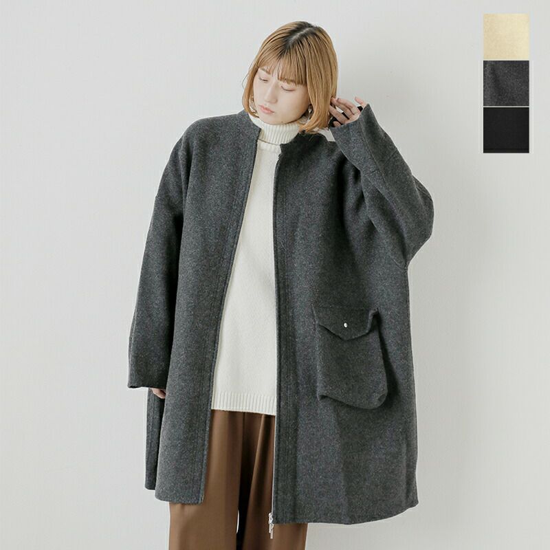 Hella ヘラ ウール ダブル ジップ リバー コート “DOUBLE ZIP REVER CO 