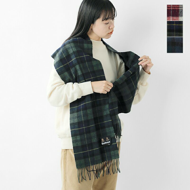 ラムウール タータンチェック スカーフ “TARTAN LAMBSWOOL SCARF”