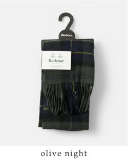 Barbour バブアー ラムウール タータンチェック スカーフ “TARTAN