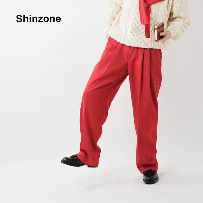 【 】【30%OFF】Shinzone シンゾーン ウール フランネル トムボーイ パンツ “WOOL FLANNEL TOM BOY PANTS”  24amspa13-fn レディース | Piu di aranciato(ピウディアランチェート)