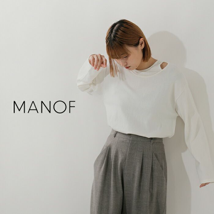 クーポン対象】MANOF マノフ ネック レイヤード ニット トップス 87106-2102-kk 2024aw新作 レディース | Piu di  aranciato(ピウディアランチェート)