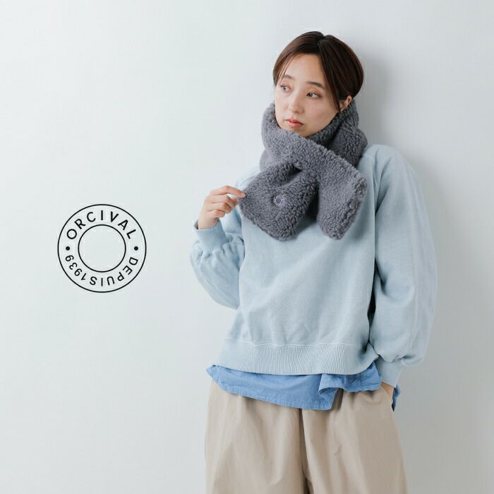 20%OFF】ORCIVAL オーチバル・オーシバル ボアフリース マフラー or