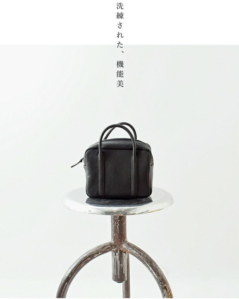 Aeta アエタ ディアレザー スクエア ボストン ミニ バッグ “SQUARE 