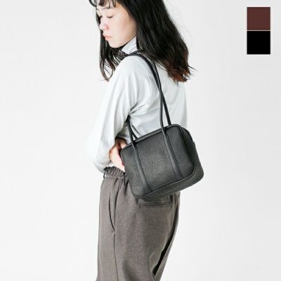 Aeta アエタ <br>ディアレザー スクエア ボストン ロング ハンドル バッグ Sサイズ “SQUARE BOSTON Long handle S” da107-yoユニセックス