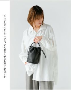 Aeta アエタ ディアレザー ハンドル ポーチ Sサイズ “HANDLE POUCH S” da110-kk 2024aw新作 レディース |  Piu di aranciato(ピウディアランチェート)