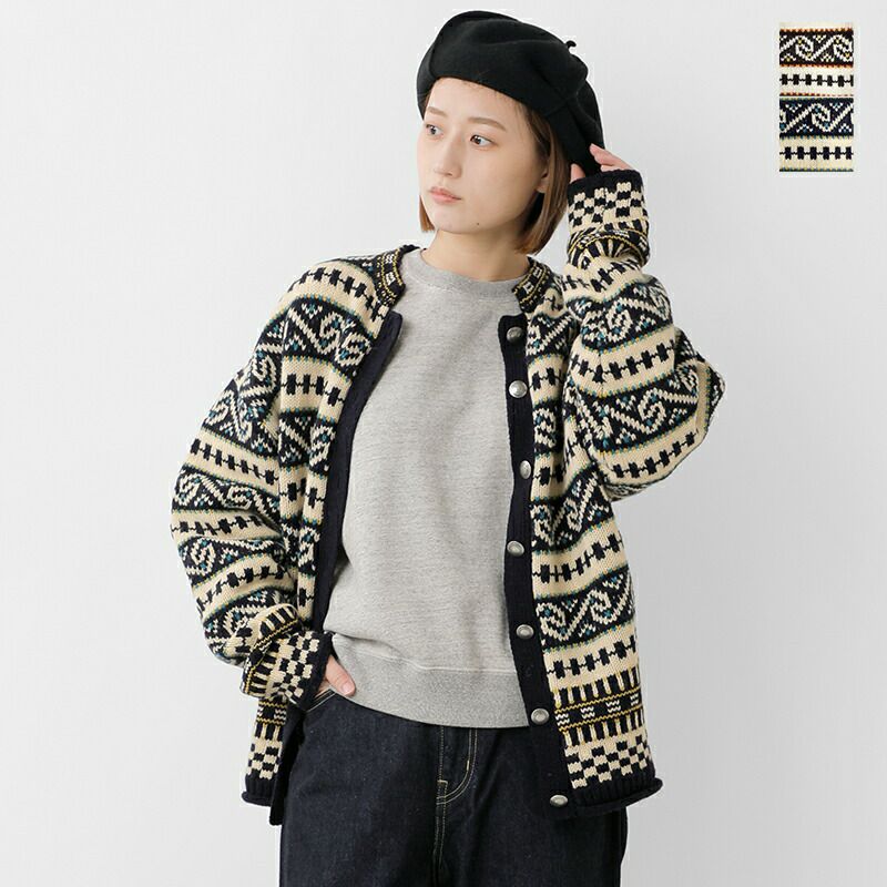 Shinzone シンゾーン フェアアイル柄 ウール ニット カーディガン “FAIR ISLE KNIT CARDIGAN”  24amsni07-mn 2024aw新作 レディース | Piu di aranciato(ピウディアランチェート)