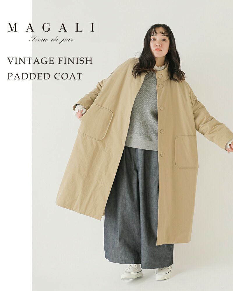 新品　magali コットンリネン　バイカラーコート 楽天市場】MAGALI マガリ コットン リネン ウェザー トレンチ