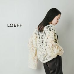 LOEFF＞ダメージ Vネックカーディガン UNISEX