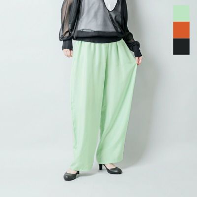LOEFF ロエフ シルク ドレープ ワイド ボンタン パンツ 8814-699-0182-yo 2025ss新作 レディース【サイズ交換初回無料】