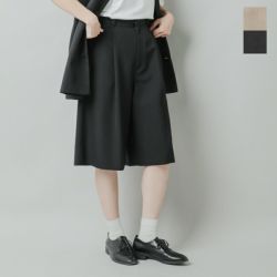 LOEFF ロエフ ホップサック タック フレア Aライン キュロット