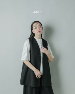 LOEFF（ロエフ）の「＜LOEFF＞ギャバ ショート ラウンドネック