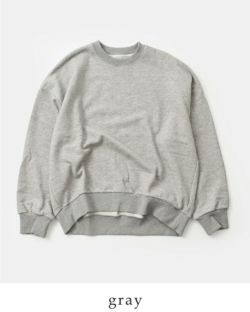クーポン対象】MidiUmi ミディウミ コットン ワイド スウェット