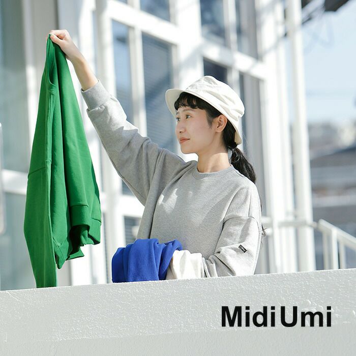 ミディウミ MidiUmi MidiUmi クルーネックワイドスウェット