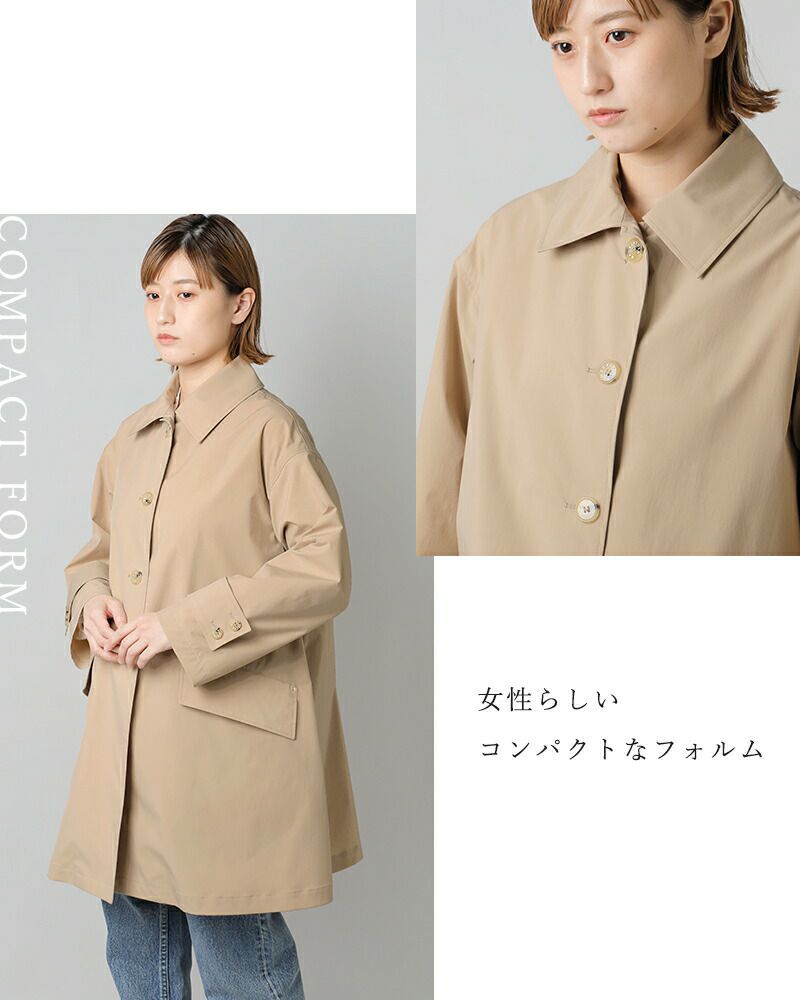【MACKINTOSH】【HUMBIE/ハンビー】ハウンドトゥース柄ウールステンカラーコート