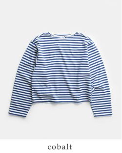 LOEFF ロエフ オーガニックコットン 天竺 ボーダー Tシャツ 8812