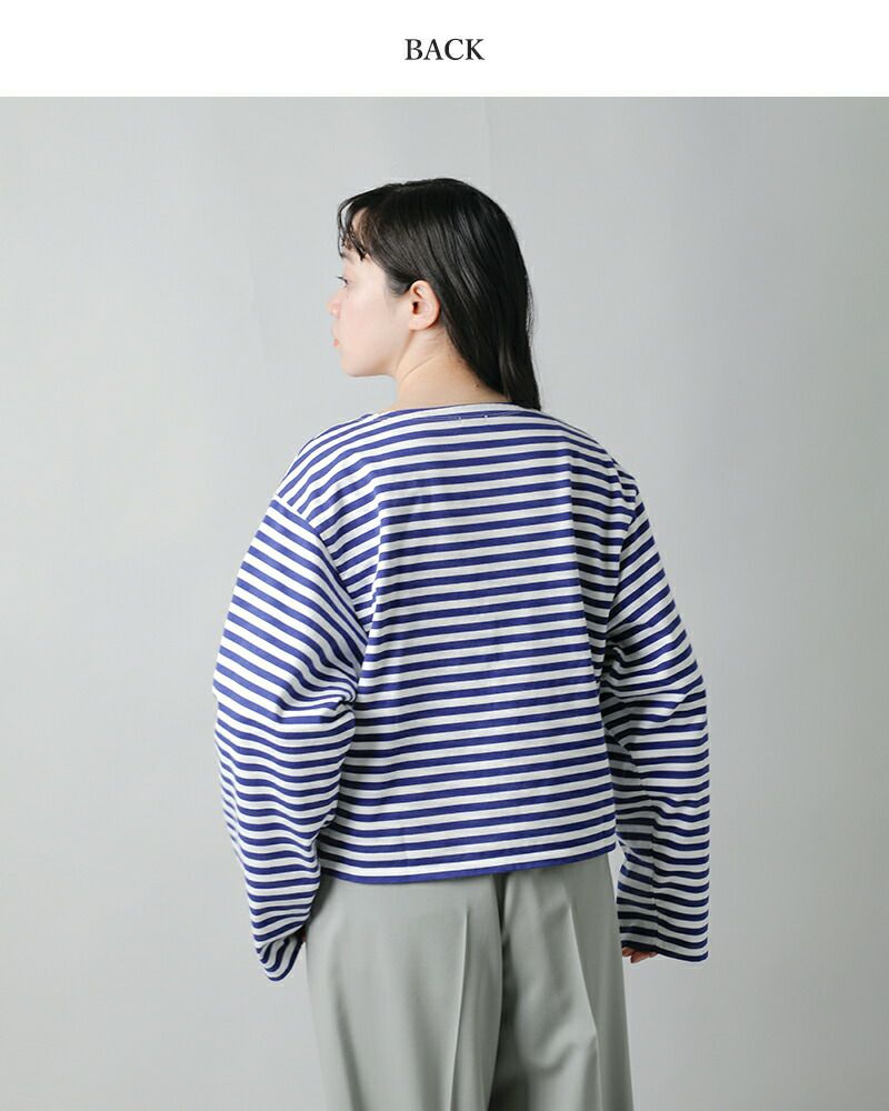 LOEFF ロエフ オーガニックコットン 天竺 ボーダー Tシャツ 8812
