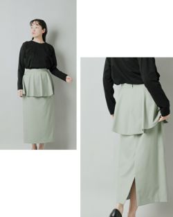 ラッフルキャミロングブラウス(F WHITE): TOPS