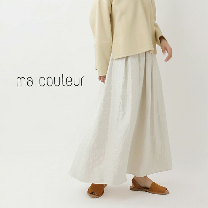 激安単価で ma couleur マ クルール ラメ スカート j-4671-mn 2025ss新作 バレエ