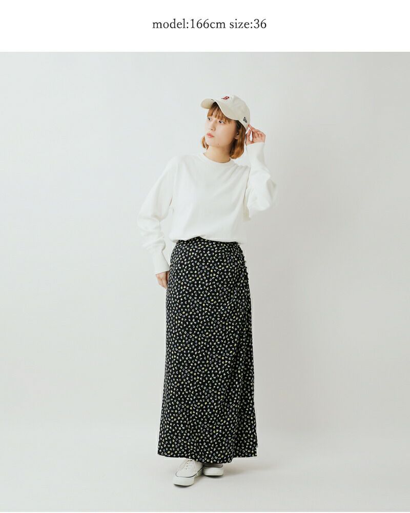 Shinzone シンゾーン スパークル プリント ラップ風 スカート “SPARKLE  