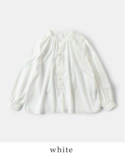 HAVERSACK ハバーサック コットン ギャザー スタンドカラー