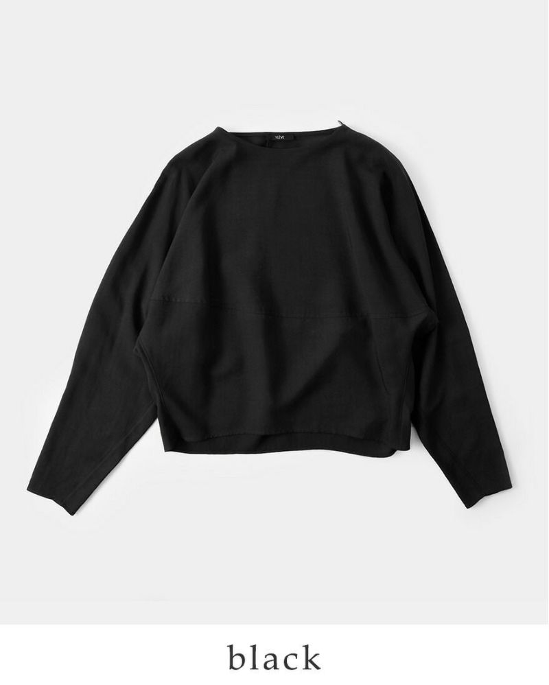 YLEVE イレーヴ テンセル プルオーバー ブラウス “TENCEL P/O BL YLEVE イレーヴ テンセル プルオーバー ブラウス “TENCEL P/O BL