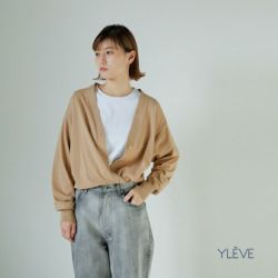 YLEVE イレーヴ コットン ニット ラップ カーディガン “GAS YLEVE イレーヴ コットン ニット ラップ カーディガン “GAS