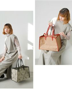 【25SS NEW】BALLY_women / カーフスキン トートバッグ A VACATION ア ヴァケーション カーフスキン レザー ハンドル
