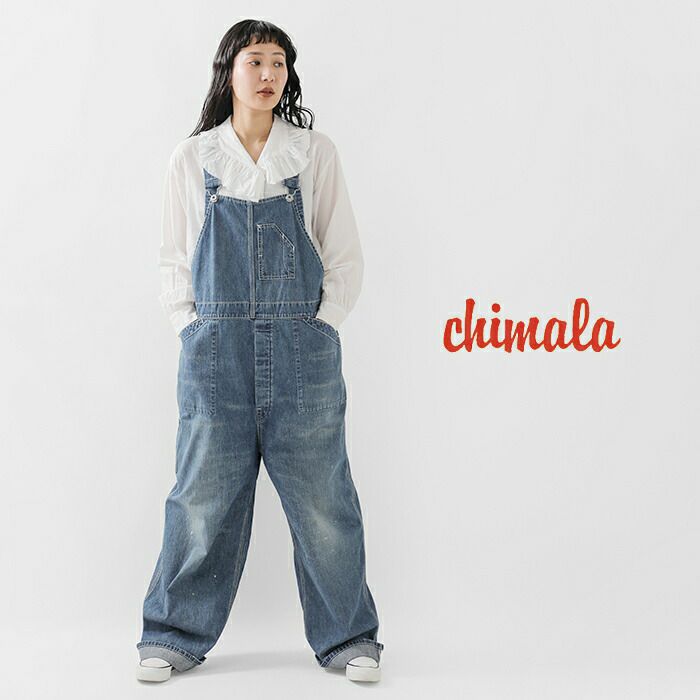 chimala チマラ デニム オーバーオール cs39-wp09-mn ユニ
