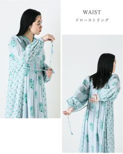 ne Quittez pas ヌキテパ コットン ジャガード リリー プリント