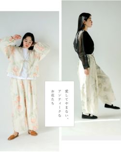 楽天市場】Gauze# ガーゼ リネン アンティーク フラワー