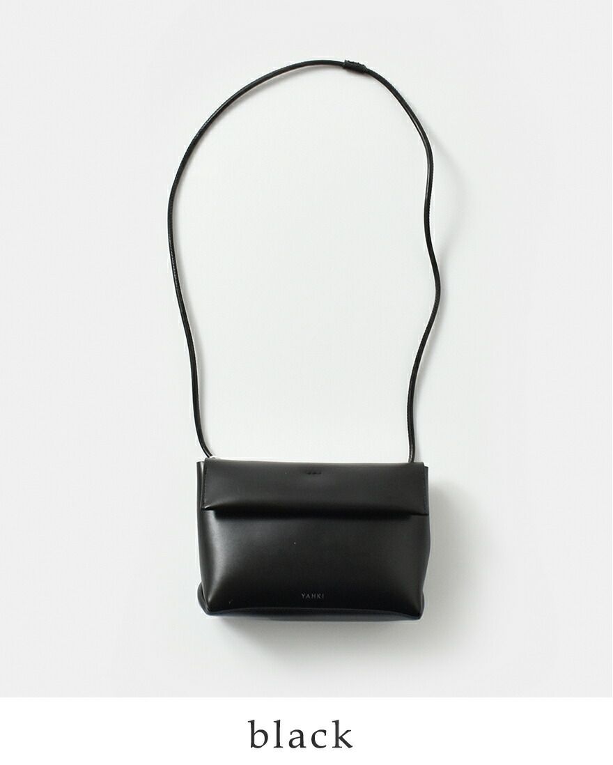クーポン対象】YAHKI ヤーキ ダブルフェイス レザー ショルダーバッグ  