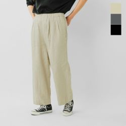 TRAVAIL MANUEL リネン混パンツ TRAVAIL MANUEL｜コットン リネン デニム バーム パンツ 5048-nk