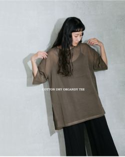40%OFF】Squady スカディ コットン ドライ オーガンジー T