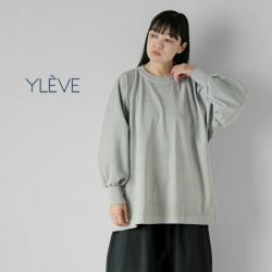 YLEVE イレーヴ コットン クルーネック プルオーバー “OPEN END YLEVE イレーヴ コットン クルーネック プルオーバー “OPEN END