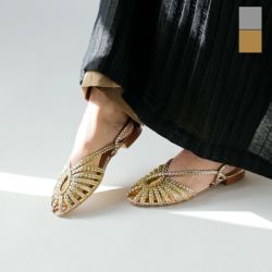 PAOLO BOVE パオロ ボーヴ レザー バック ストラップ フラット