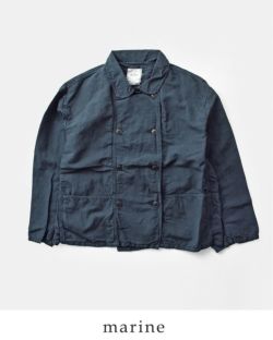 ARMEN アーメン リネン コットン オーバーダイ ラウンド カラー