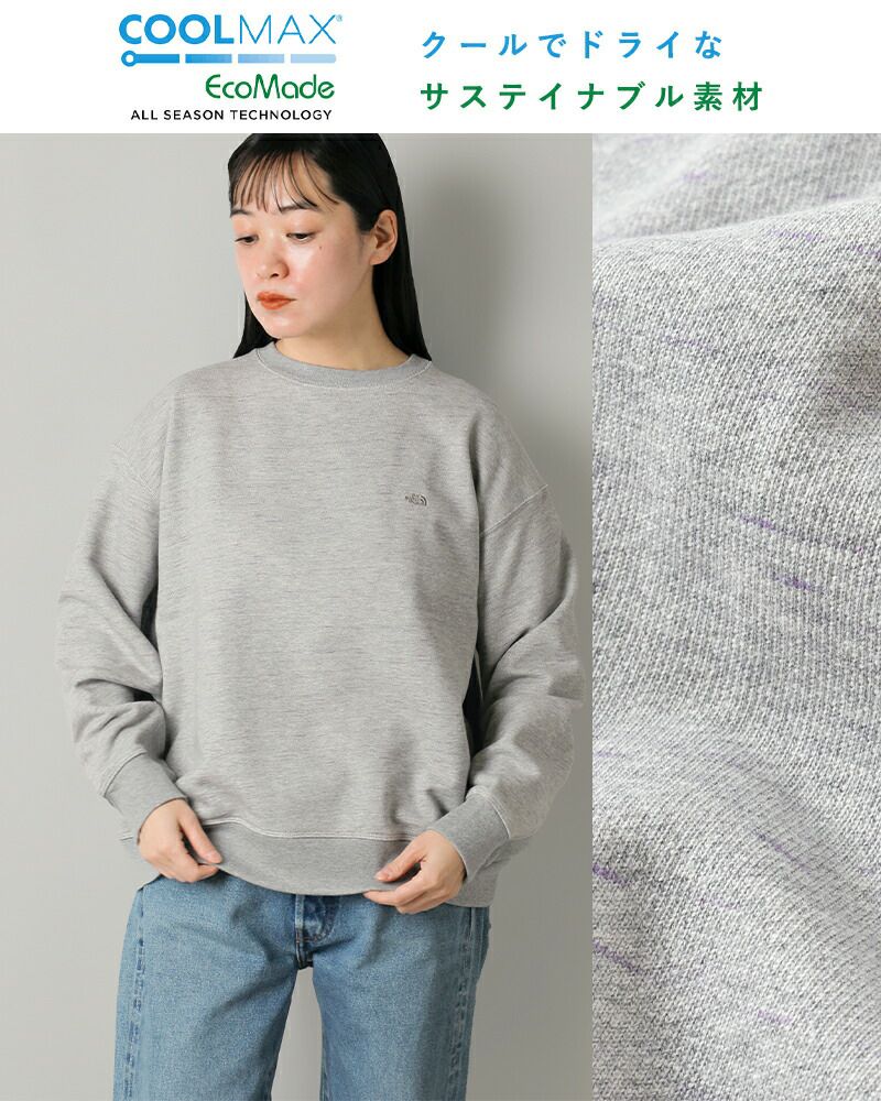 THE NORTH FACE パープル グレー スウェット M