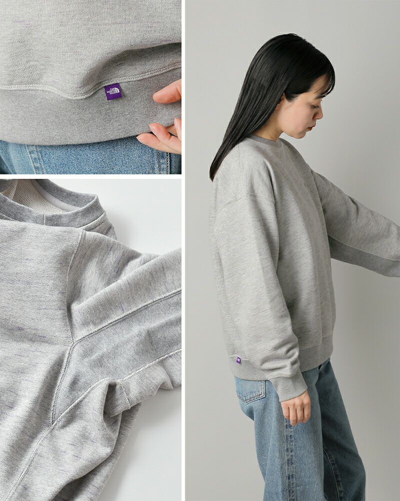 THE NORTH FACE パープル グレー スウェット M