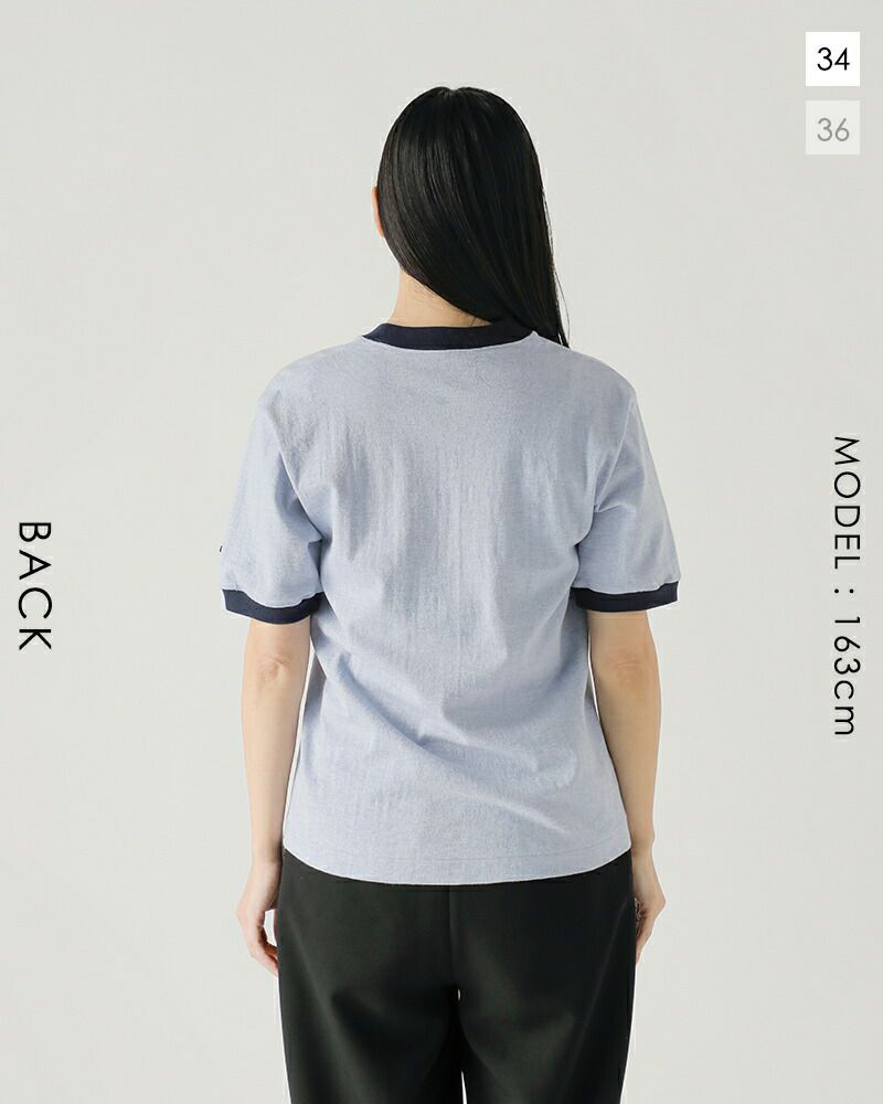 SCYE BASICS サイベーシックス コットン プリント リンガー T